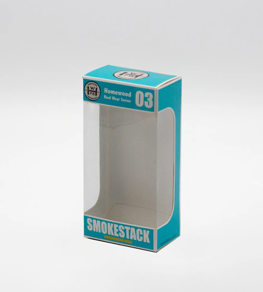 Teal window carton