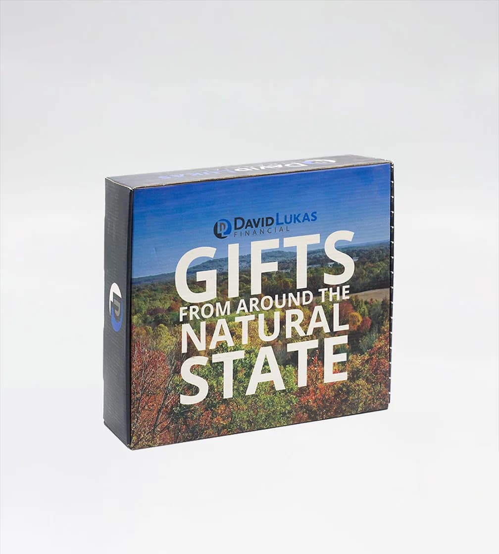 Full-color printed corrugated gift box